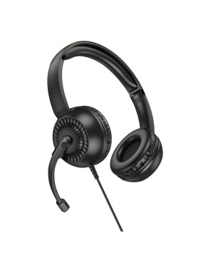 Hoco W112 Pure Over Ear Multimedia Ακουστικά με μικρόφωνο και σύνδεση 3.5mm Jack