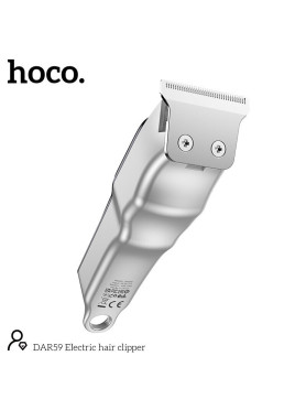 Hoco Επαναφορτιζόμενη Κουρευτική Μηχανή Ασημί DAR59