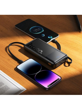 Hoco J156 Power Bank 10000mAh 22.5W με Θύρα USB-A και Θύρα USB-C Quick Charge 3.0 Μαύρο
