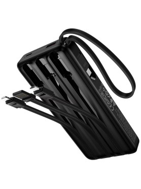 Hoco J156 Power Bank 10000mAh 22.5W με Θύρα USB-A και Θύρα USB-C Quick Charge 3.0 Μαύρο
