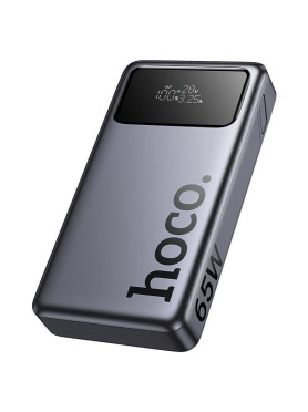 Hoco Q40 Leader Power Bank 25000mAh 65W με Θύρα USB-A και 2 Θύρες USB-C Power Delivery / Quick Charge 2.0 / Quick Charge 3.0 Γκρ