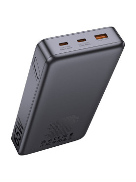 Hoco Q40 Leader Power Bank 25000mAh 65W με Θύρα USB-A και 2 Θύρες USB-C Power Delivery / Quick Charge 2.0 / Quick Charge 3.0 Γκρ