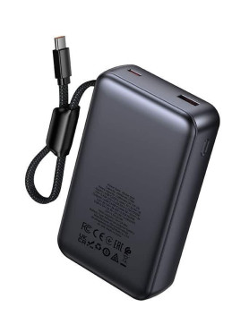Hoco Q54 Shine Power Bank 20000mAh 45W με Θύρα USB-A και Θύρα USB-C Power Delivery / Quick Charge 3.0 Μαύρο