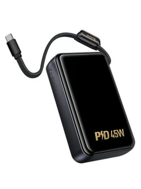 Hoco Q54 Shine Power Bank 20000mAh 45W με Θύρα USB-A και Θύρα USB-C Power Delivery / Quick Charge 3.0 Μαύρο