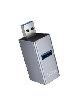 Hoco Hub 3 Θυρών με σύνδεση USB-A Γκρι Κωδικός: HB54