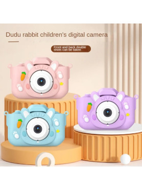 Rabbit Compact Φωτογραφική Μηχανή 2MP Οπτικού Ζουμ 8x με Οθόνη 2" Ροζ