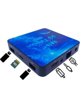 Andowl TV Box Q5G Mini Q5G 4K UHD με WiFi USB 2.0 / USB 3.0 4GB RAM και 64GB Αποθηκευτικό Χώρο με Λειτουργικό Android 10.0