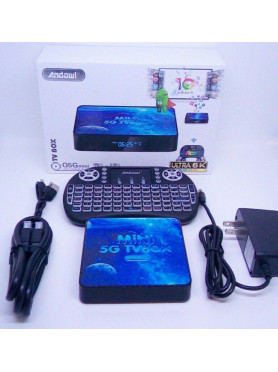 Andowl TV Box Q5G Mini Q5G 4K UHD με WiFi USB 2.0 / USB 3.0 4GB RAM και 64GB Αποθηκευτικό Χώρο με Λειτουργικό Android 10.0
