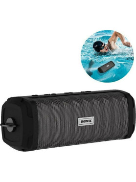 Remax RB-M12 Αδιάβροχο Ηχείο Bluetooth 6W με Διάρκεια Μπαταρίας έως 8 ώρες Μαύρο