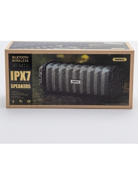 Remax RB-M12 Αδιάβροχο Ηχείο Bluetooth 6W με Διάρκεια Μπαταρίας έως 8 ώρες Μαύρο