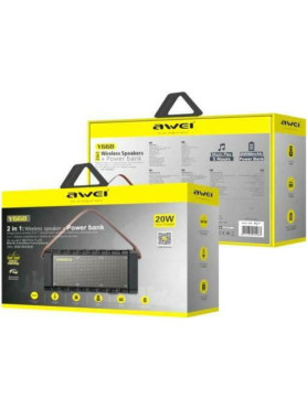Awei Y668 Ηχείο Bluetooth 20W με Διάρκεια Μπαταρίας έως 5 ώρες Μαύρο