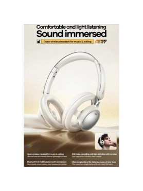 Remax RB-870 Ασύρματα Bluetooth On Ear Ακουστικά με 30 ώρες Λειτουργίας Λευκά