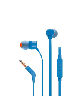 JBL T110 In-ear Handsfree Ακουστικά με Βύσμα 3.5mm Μπλε