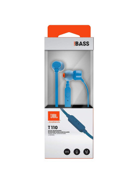 JBL T110 In-ear Handsfree Ακουστικά με Βύσμα 3.5mm Μπλε