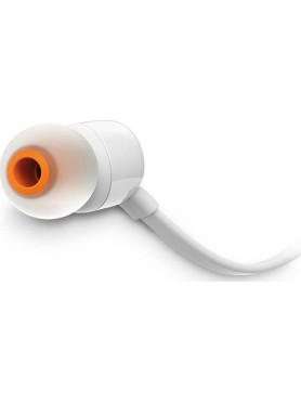 JBL T110 In-ear Handsfree Ακουστικά με Βύσμα 3.5mm Λευκό