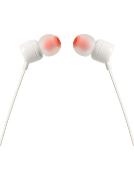 JBL T110 In-ear Handsfree Ακουστικά με Βύσμα 3.5mm Λευκό