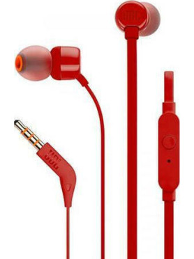 JBL T110 In-ear Handsfree με Βύσμα 3.5mm Κόκκινο