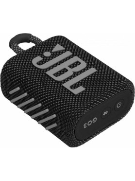 JBL Go 3 Αδιάβροχο Ηχείο Bluetooth 4.2W με Διάρκεια Μπαταρίας έως 5 ώρες Μαύρο