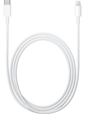 Apple USB-C to Lightning Cable 96W Λευκό 1m (MK0X2ZM/A MK0X2AM)
