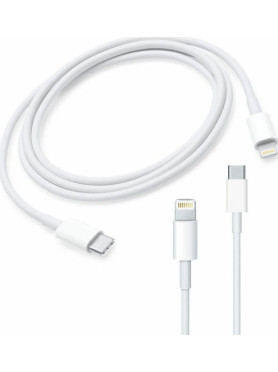 Apple USB-C to Lightning Cable 96W Λευκό 1m (MK0X2ZM/A MK0X2AM)
