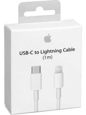 Apple USB-C to Lightning Cable 96W Λευκό 1m (MK0X2ZM/A MK0X2AM)