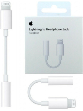 Apple Μετατροπέας Lightning male σε 3.5mm female Λευκό 1τμχ MMX62AM/A