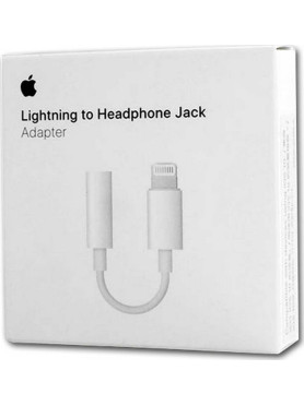 Apple Μετατροπέας Lightning male σε 3.5mm female Λευκό 1τμχ MMX62AM/A