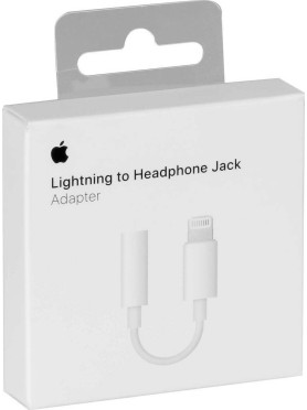 Apple Μετατροπέας Lightning male σε 3.5mm female Λευκό 1τμχ MMX62AM/A
