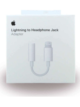 Apple Μετατροπέας Lightning male σε 3.5mm female Λευκό 1τμχ MMX62AM/A