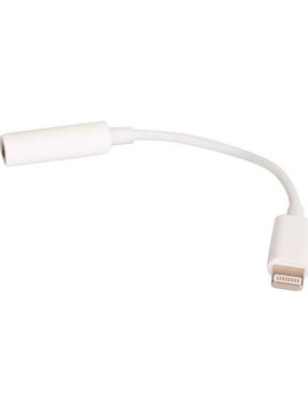 Apple Μετατροπέας Lightning male σε 3.5mm female Λευκό 1τμχ MMX62AM/A