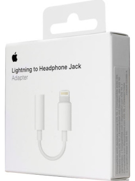 Apple Μετατροπέας Lightning male σε 3.5mm female Λευκό 1τμχ MMX62AM/A
