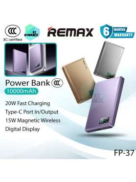 Remax FP-37 Aurora Power Bank 10000mAh 20W Power Delivery Μωβ
