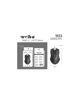 Weibo M-33 Laser Gaming Ποντίκι Μαύρο