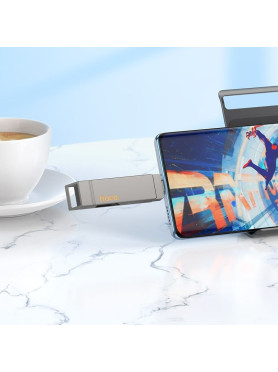 Hoco UD15 256GB USB 3.2 Stick με σύνδεση USB-A & USB-C Μαύρο