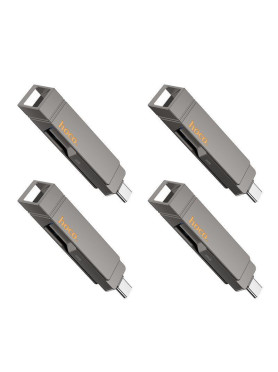 Hoco UD15 256GB USB 3.2 Stick με σύνδεση USB-A & USB-C Μαύρο