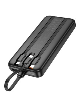 Hoco J132 Power Bank 10000mAh με Θύρα USB-A και Θύρα USB-C Μαύρο