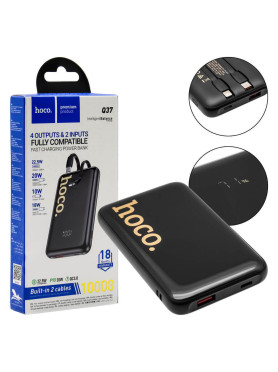 Hoco Q37 Power Bank 10000mAh 22.5W με Θύρα USB-A και Θύρα USB-C Power Delivery Μαύρο