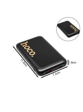 Hoco Q37 Power Bank 10000mAh 22.5W με Θύρα USB-A και Θύρα USB-C Power Delivery Μαύρο