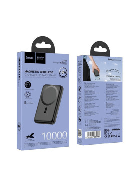 Hoco J141 MagSafe Power Bank 10000mAh 20W με Θύρα USB-C Power Delivery Μαύρο