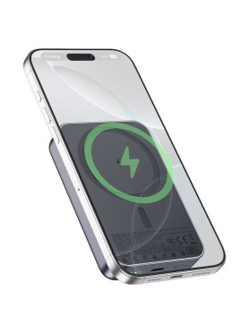 Hoco J160A MagSafe Power Bank 10000mAh 20W με Θύρα USB-C Power Delivery / Quick Charge 3.0 Γκρι
