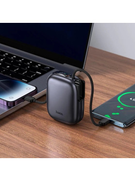 Hoco Q49 Power Bank 10000mAh με Θύρα USB-C Γκρι