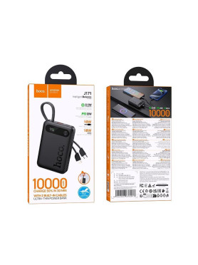 Hoco J171 Power Bank 10000mAh 22.5W Power Delivery Μαύρο