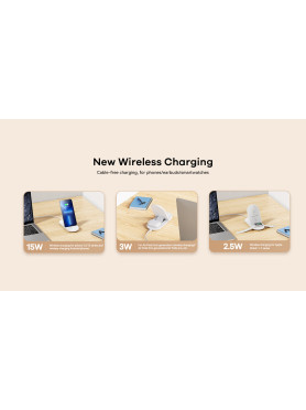 Remax Ασύρματος Φορτιστής (Qi Pad) 15W Λευκός (Mintai RP-W57)