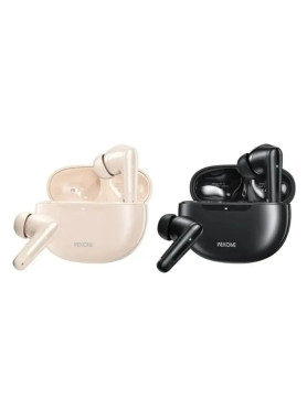 WK WS-15 In-ear Bluetooth Handsfree Ακουστικά με Θήκη Φόρτισης Μαύρα