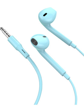 Leewello EJ-064 Earbuds Handsfree με Βύσμα 3.5mm Μπλε