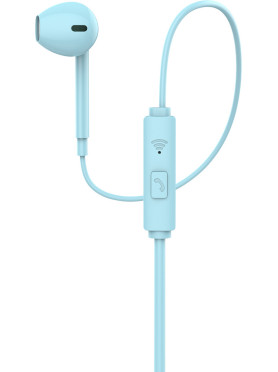 Leewello EJ-064 Earbuds Handsfree με Βύσμα 3.5mm Μπλε