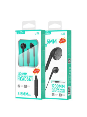Leewello EJ-064 Earbuds Handsfree με Βύσμα 3.5mm Μαύρο