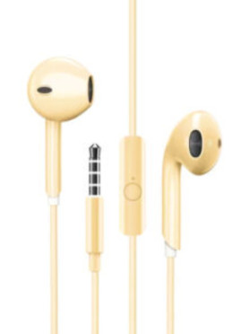 Leewello EJ-064 Earbuds Handsfree με Βύσμα 3.5mm Κίτρινο