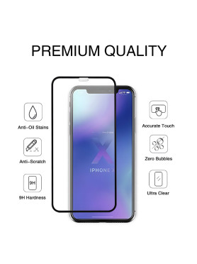Leewello 0.26mm Full Glue Full Face Tempered Glass (Poco X5 Pro)