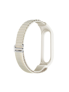 Leewello Λουράκι Υφασμάτινο Λευκό (Mi Band (Xiaomi) M3, M4, M5, M6, M7)